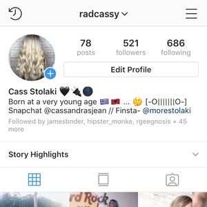 @radcassy on instagram